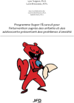 Programme Super l'Ecureuil pour l'intervention auprès des enfants et des adolescents présentant des problèmes d'anxiété vignette